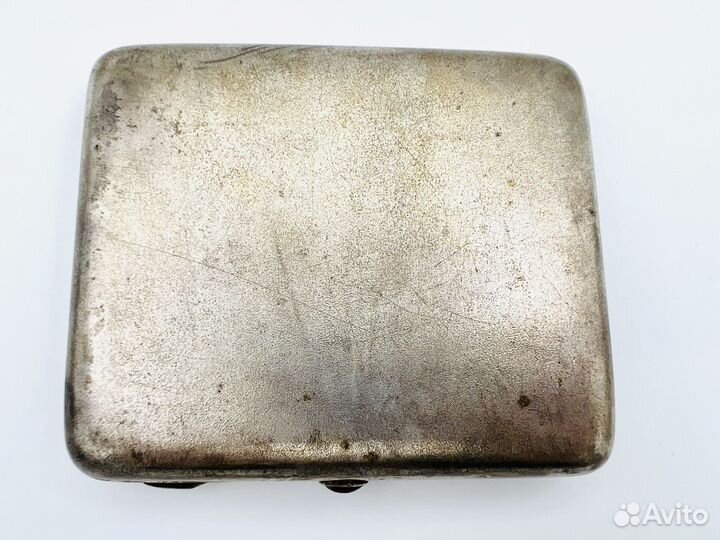 СССР. Портсигар Собаки на охоте. Серебрение