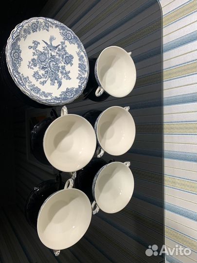 Посуда бульонные пары Crown Ducal Bristol