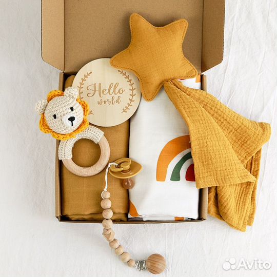 Детские наборы с пеленками на подарок
