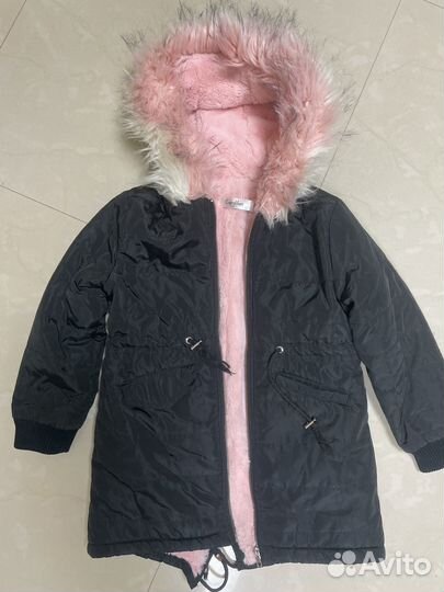 Парка зимнее пальто на девочку 3-4 года