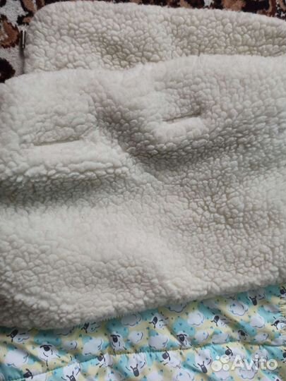 Конверт зимний с овчиной + муфта