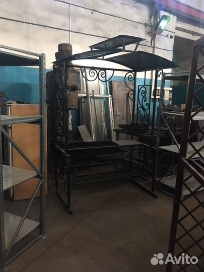 Мангал с крышей