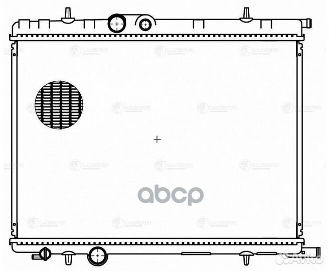 LRC 20F4 luzar Радиатор охл. Peugeot 307/Citroe