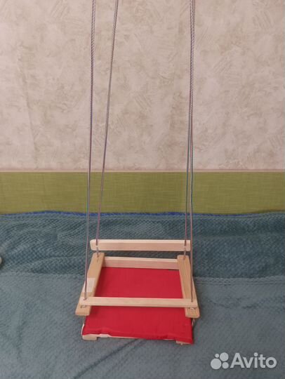 Детские качели деревянные