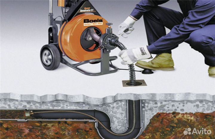 Прочистка засоров канализации