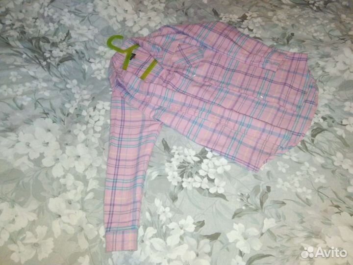 Рубашка теплая на девочку байковая