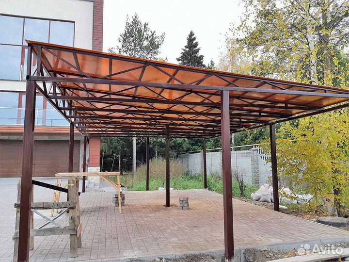 Навесы для авто под ключ