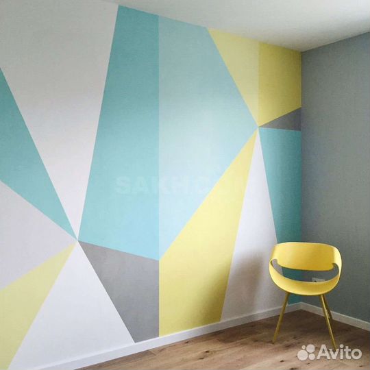 Роспись стен / геометрия, растительность