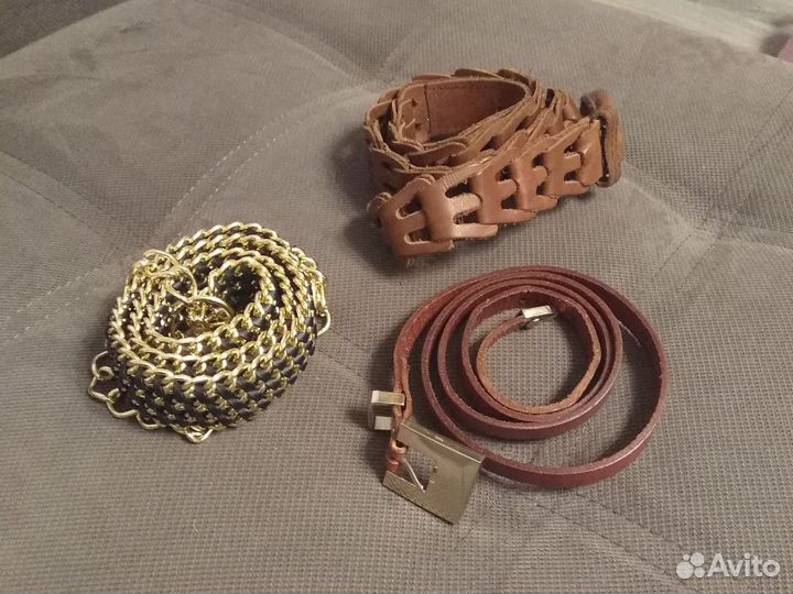 Ремень женский кожаный