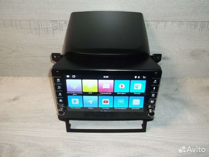 Магнитола Chevrolet Captiva Android крутилки
