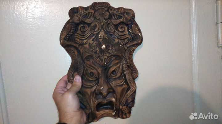 Маска лепная 30х20 см панно на стену