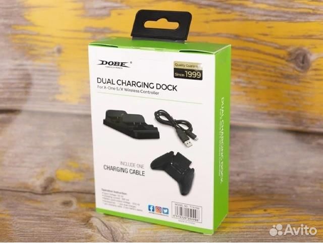 Зарядная станция для 2-x геймпадов + 2 аккумулятор