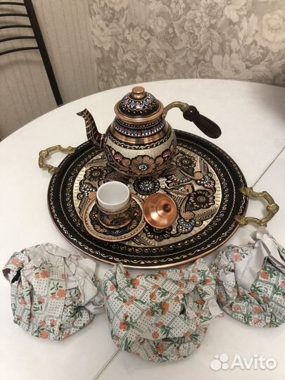 Сервиз из Мармариса, ручная работа Латунь