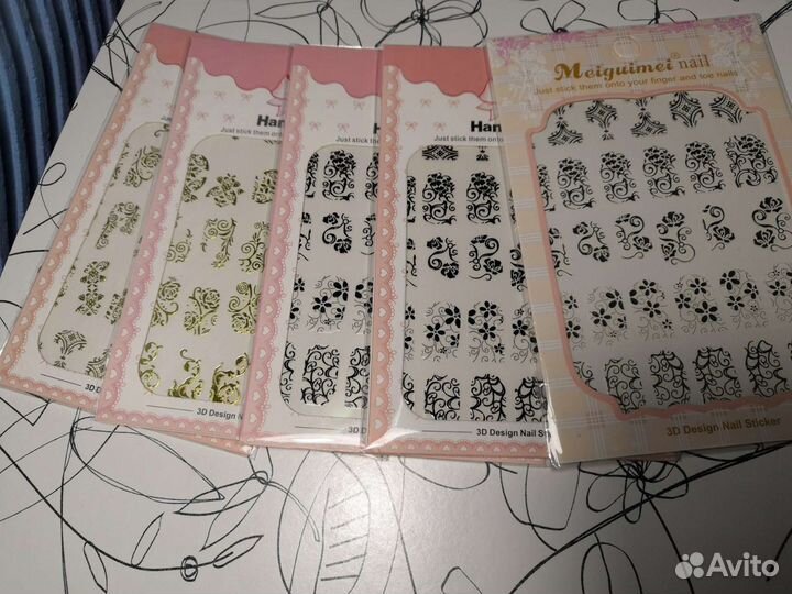 Стикеры дизайн для ногтей