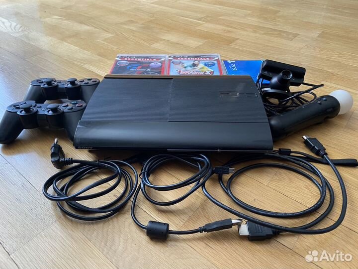 Sony Playstation 3 Superslim 500gb черного цвета