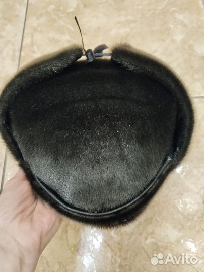 Меховая мужская шапка-ушанка