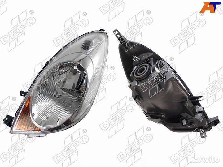 Фара nissan note 05-09 LH под электрокоректор (Евр