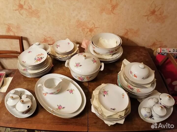Столовый сервиз на 12 персон гдр