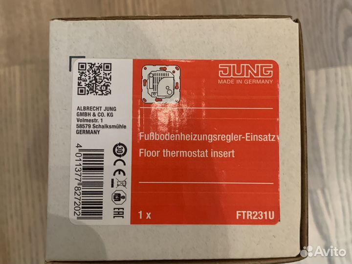 Ftr231u терморегуляторы Jung