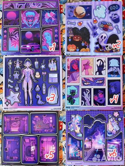 Стикеры из альбомов 9, 10 + календарь 2022