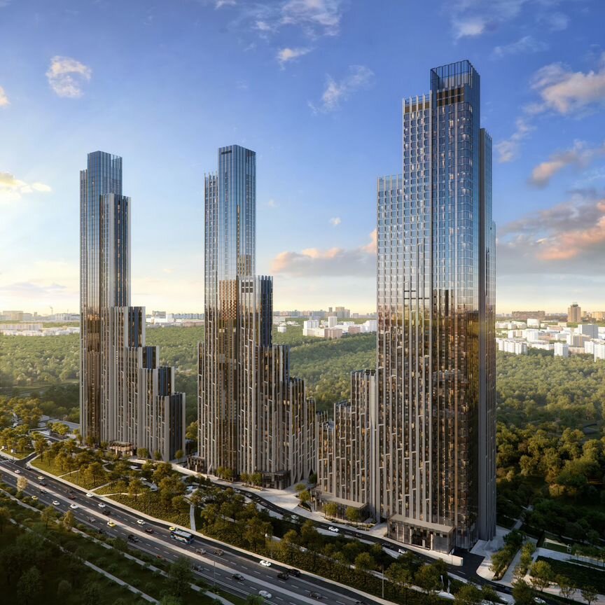 3-к. квартира, 89,6 м², 9/56 эт.