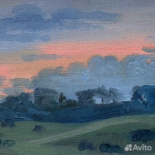 Картина маслом на холсте этюд