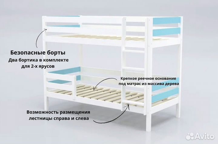 Двухъярусная кровать детская с доставкой