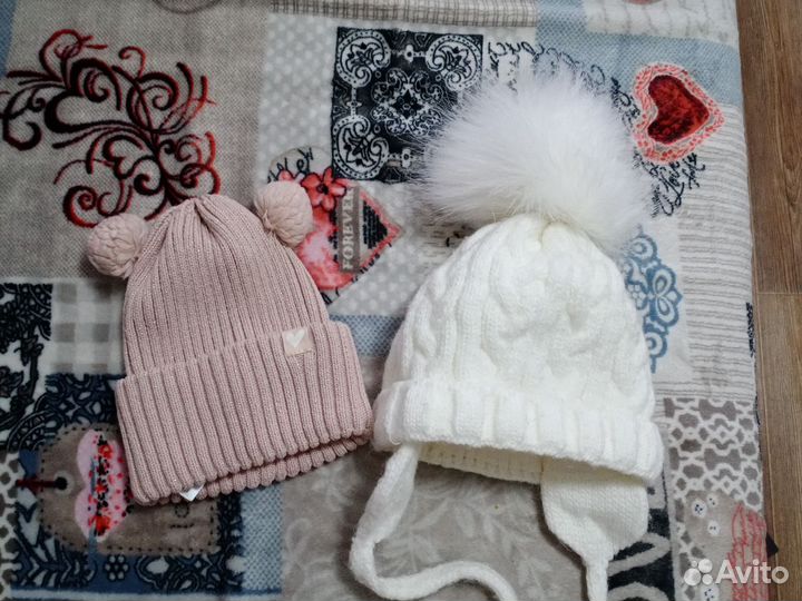 Шапка для девочки От 1-6месяцев