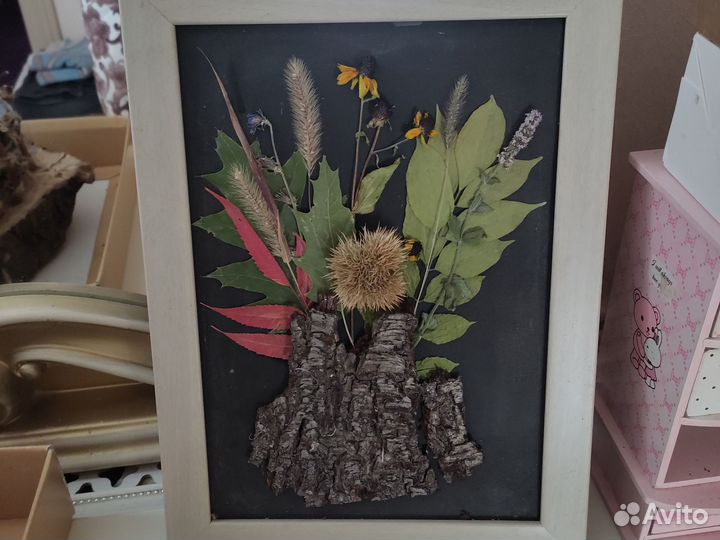 Поделки для садика, осень из натур матерьяла