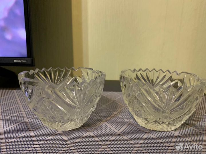 Конфетница хрусталь СССР