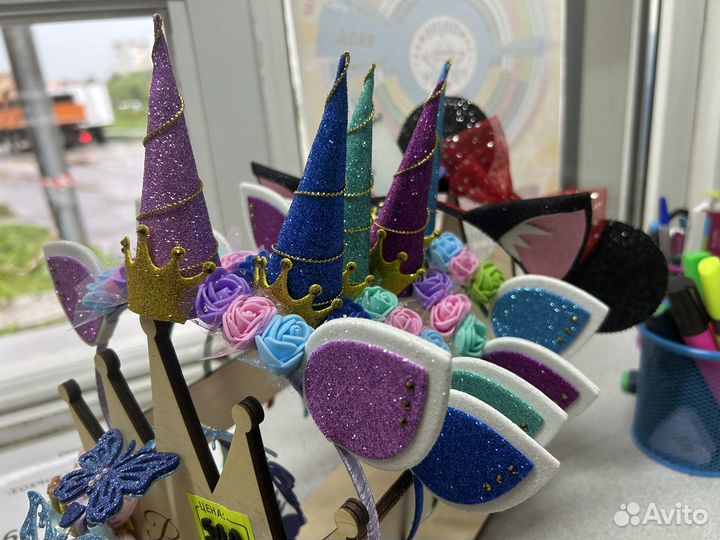 Ободок для волос Единорог, единорожка