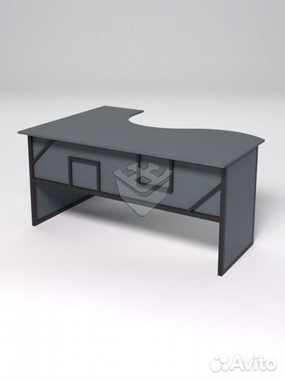 Стол эргономичный офисный сэ-12 (правосторонний) &