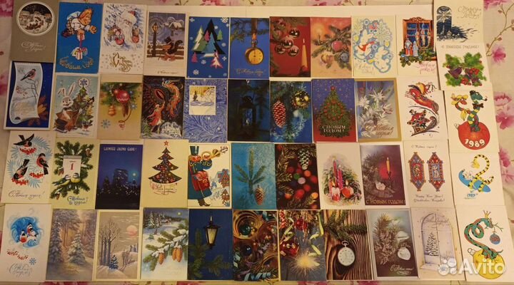 Открытки советские СССР нг 4, палех, куклы