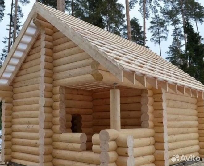 Сруб дома, бани, беседки. Изготовление, установка