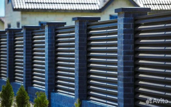 Забор из евроштакетника под ключ под ключ