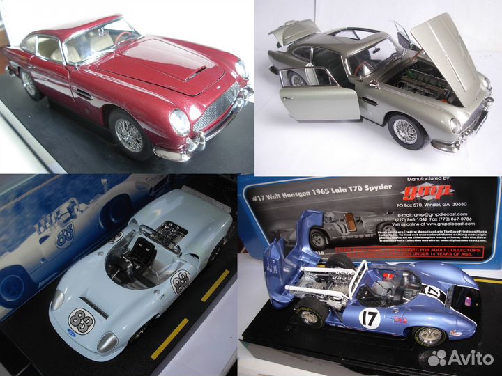 1/18 модели Англия Jaguar Lotus Bentley MG и др