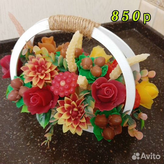 Букет цветов из мыла