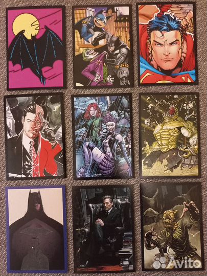 Batman карточки и наклейки