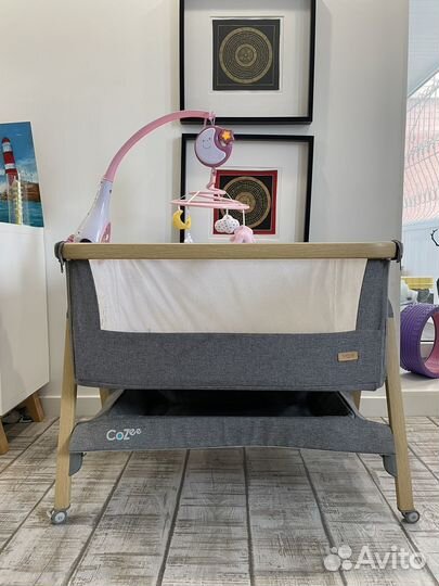 Кроватка tutti bambini cozee + колеса+ качалка