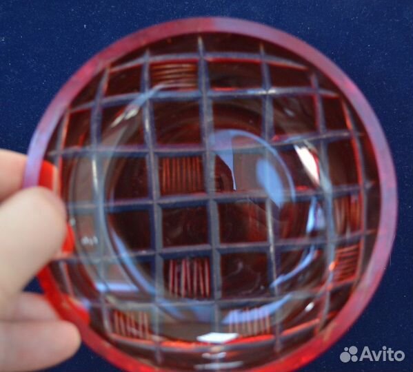 Стеклянные розетки- 4 шт (крашенное стекло )