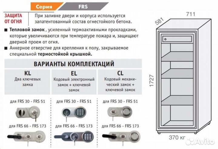 Сейф огнестойкий