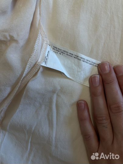 Рубашка mango 100% шёлк