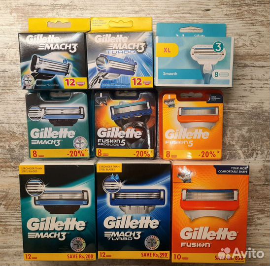 Оригинальные лезвия Gillett, в ассортименте