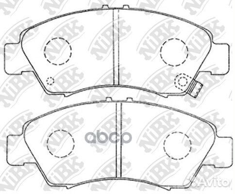 Колодки торм.пер. honda Civic 1,4 96- PN8265 NiBK