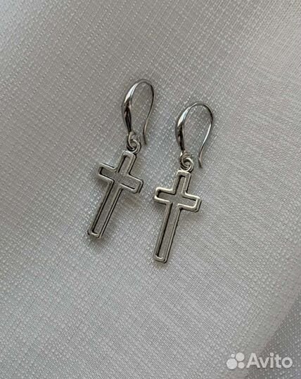 Серьги кресты