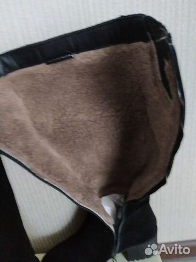 Сапоги замшевые, зимние