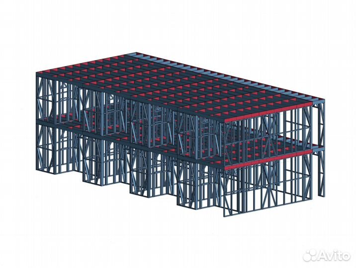 Лстк каркас лстк каркас 2-этажной гостиницы