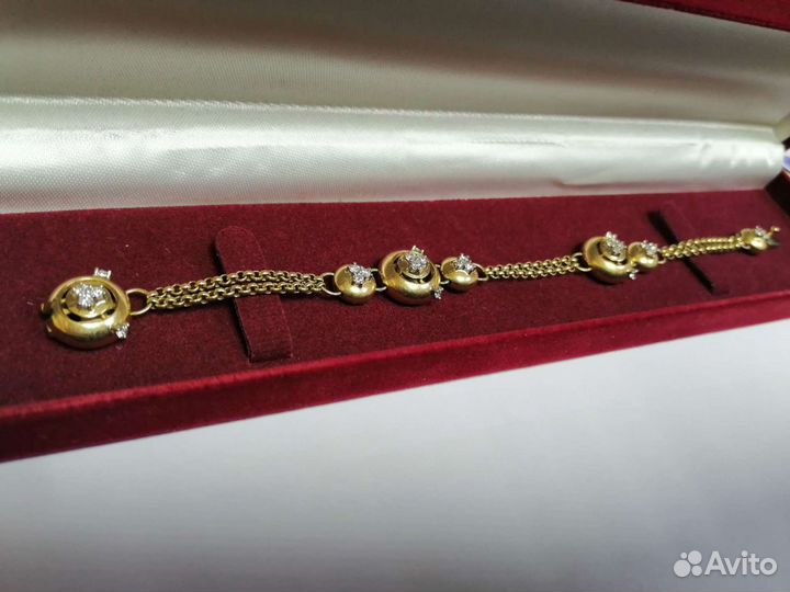 Шикарный браслет с бриллиантами 750 пробы обмен