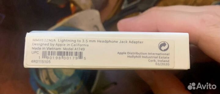 Переходник lightning to Headphone jack 3.5mm