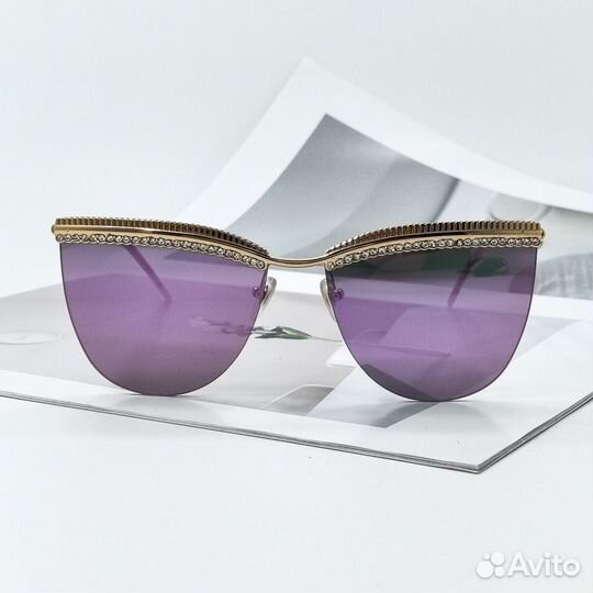 Солнцезащитные очки женские Dior зеркальные розовы